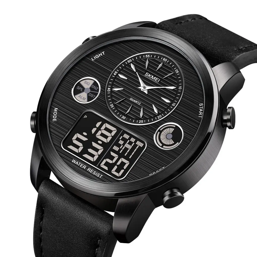 Чоловічий спортивний годинник Skmei 1653 (Чорний) Київ - фото 1