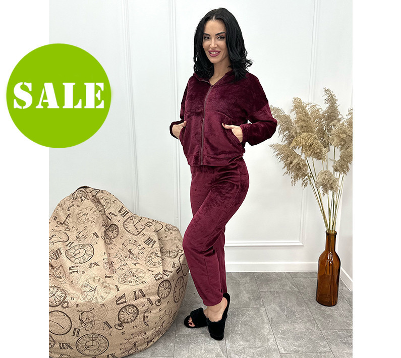 Махровый женский костюм-пижама Palmira батал Киев - изображение 1