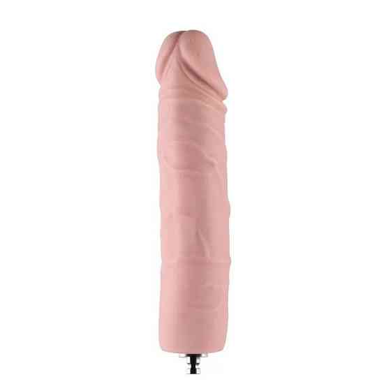 Силіконовий фалоімітатор для секс-машин Hismith 7" Silicone Dildo, система KlicLok Sex Aura Київ