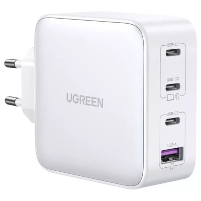 Зарядное устройство Ugreen 4xUSB 100W (3хUSB-C+USB-A) Gan white CD226 (15337) Винница - изображение 1