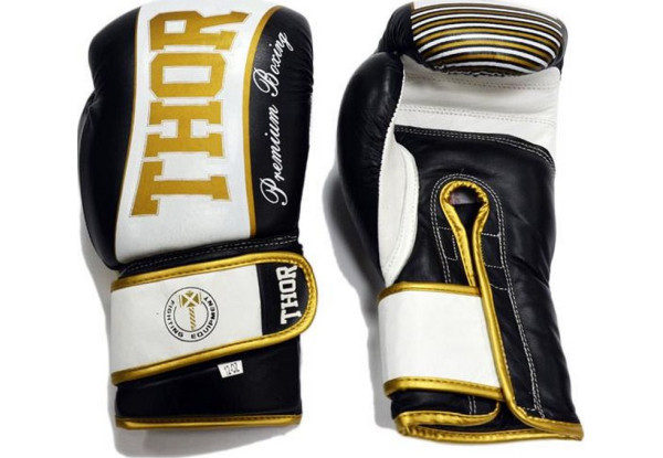 Боксерские перчатки THOR THUNDER (529/0 Leather) 14 oz. GRN Киев - изображение 3