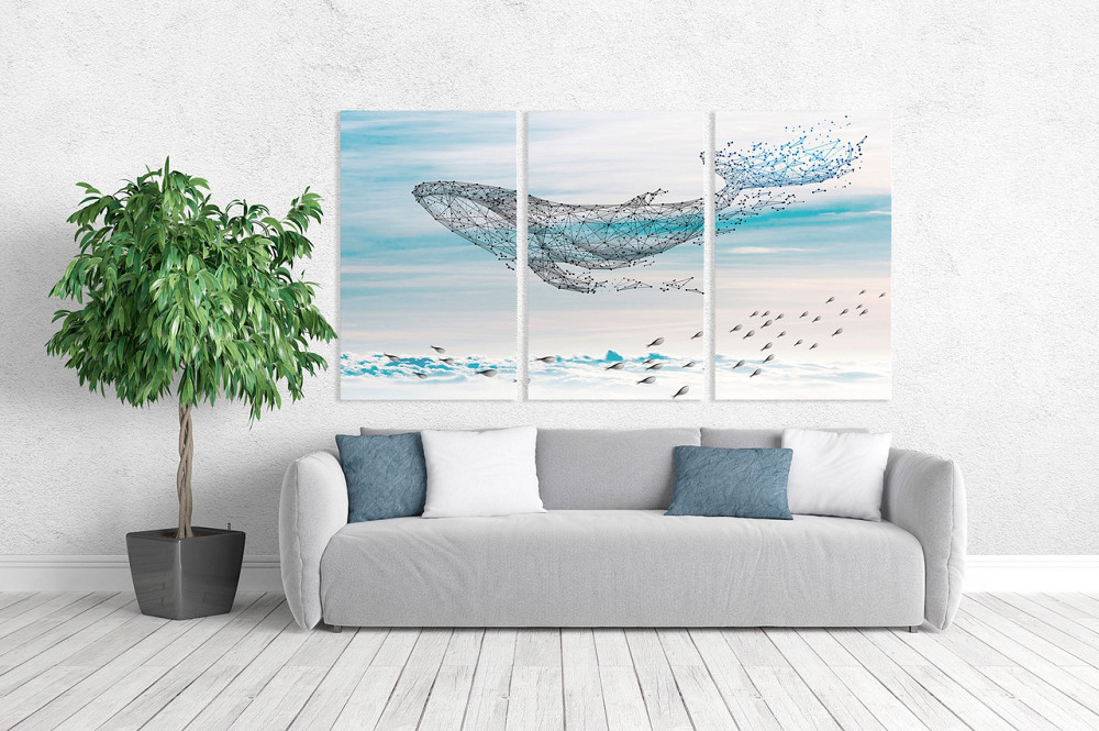 Модульная картина в гостиную / спальню   Кит    ART-170_3A 100х150 см Киев - изображение 2
