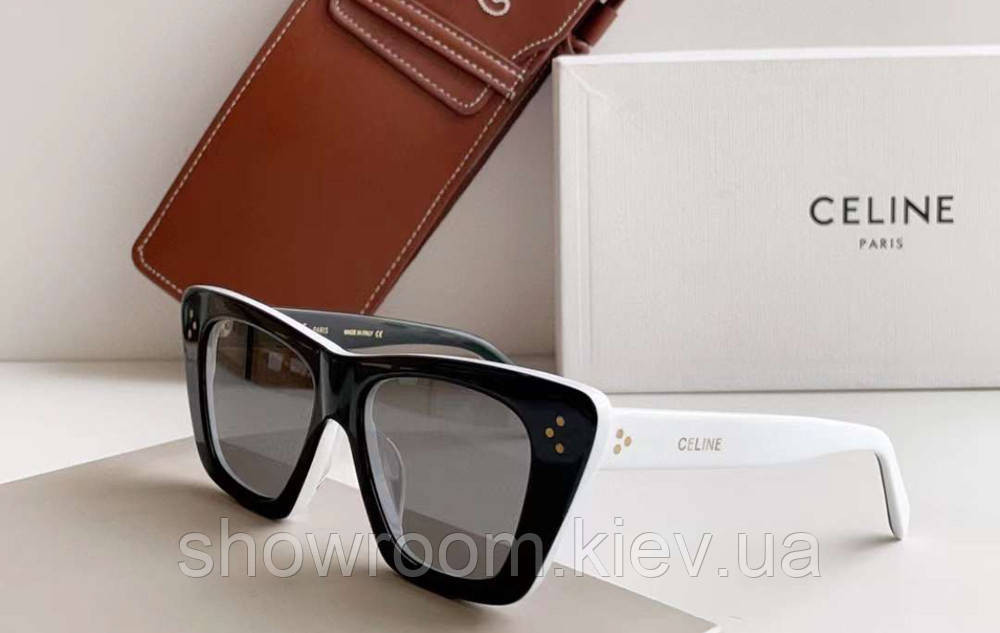 Жіночі сонцезахисні окуляри Celine 4s187 white LUX Київ - фото 1