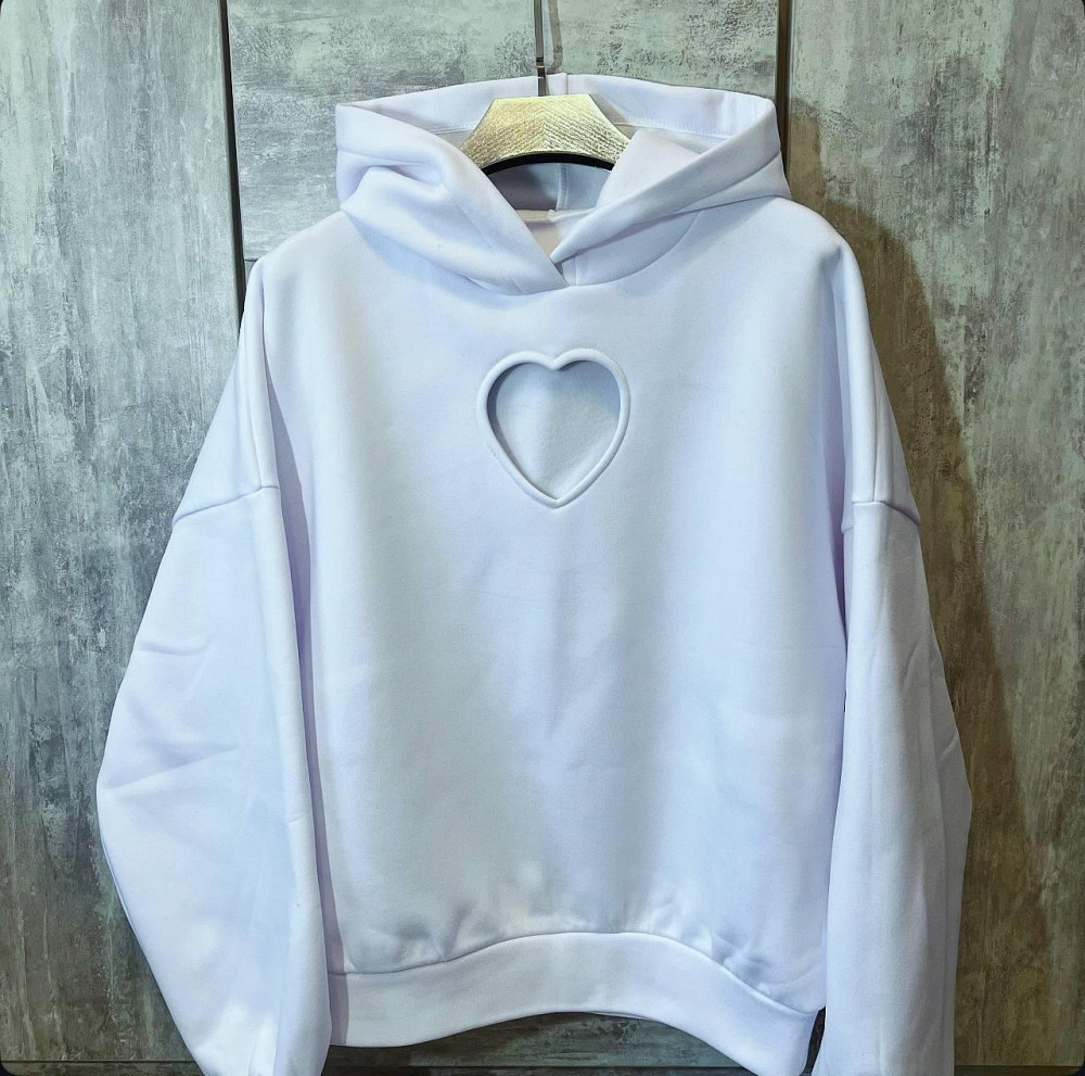 Женская с вырезом повседневная худые тринит на флисе Белый Одесса - изображение 1