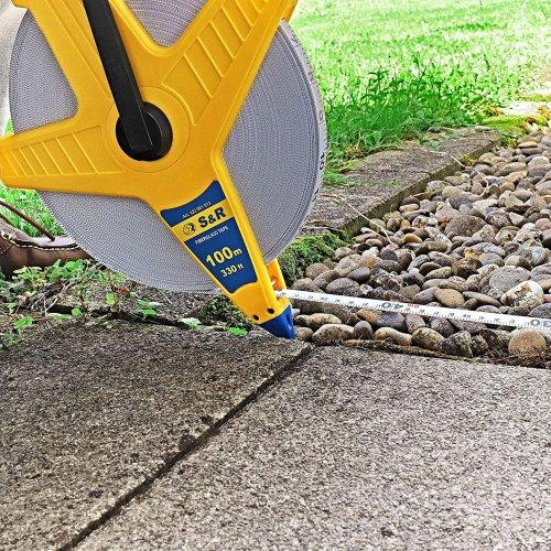 Рулетка S&R FIBERGLASS TAPE 100 м x 13 мм Одеса - фото 7