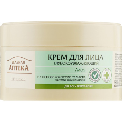 Крем для обличчя Зелена Аптека Алое Глибокозволожувальний 200 мл (4823015907647) Вінниця - фото 1
