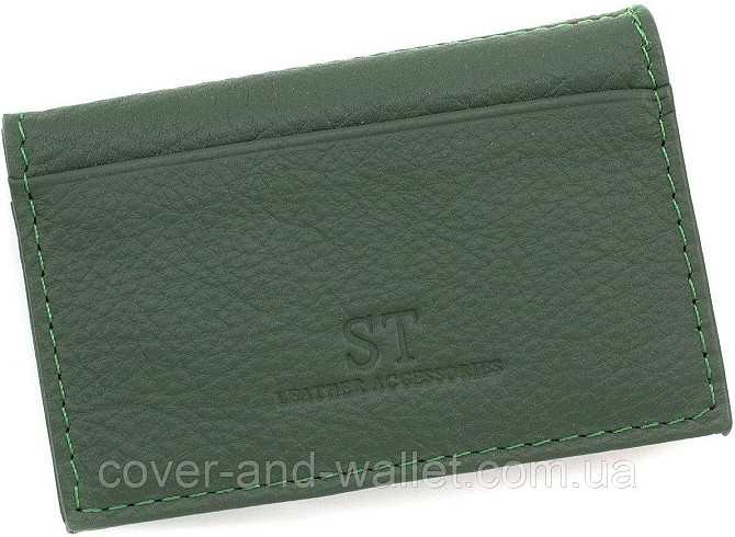 Маленькая кожаная женская обложка под документы светло-розового цвета ST Leather Киев - изображение 6