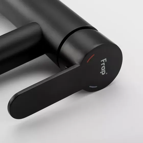 Змішувач для умивальника Frap F10801-62 високий, чорний Київ