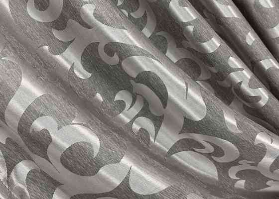 Комплект готових штор VR-Textil Жакард Вензель № 293ш Сірий 150х290 см 2 шт (30-820) Київ