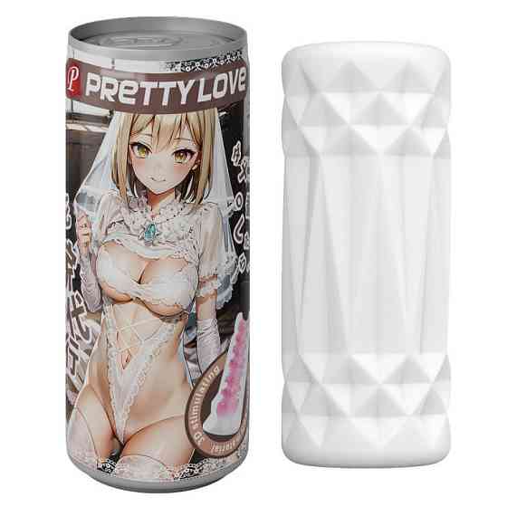 Мастурбатор PRETTY LOVE Pop-Top в виде банки, белый, 9 х 3.5 см Sex Aura Киев