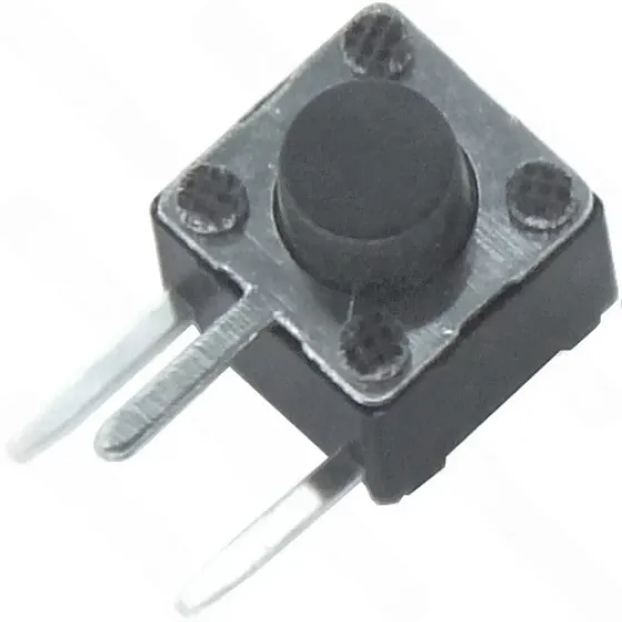Тактова кнопка Daier KFC-A06P3-5.0, OFF-(ON), 3pin, 6х6х5.0 мм, чорна Полтава