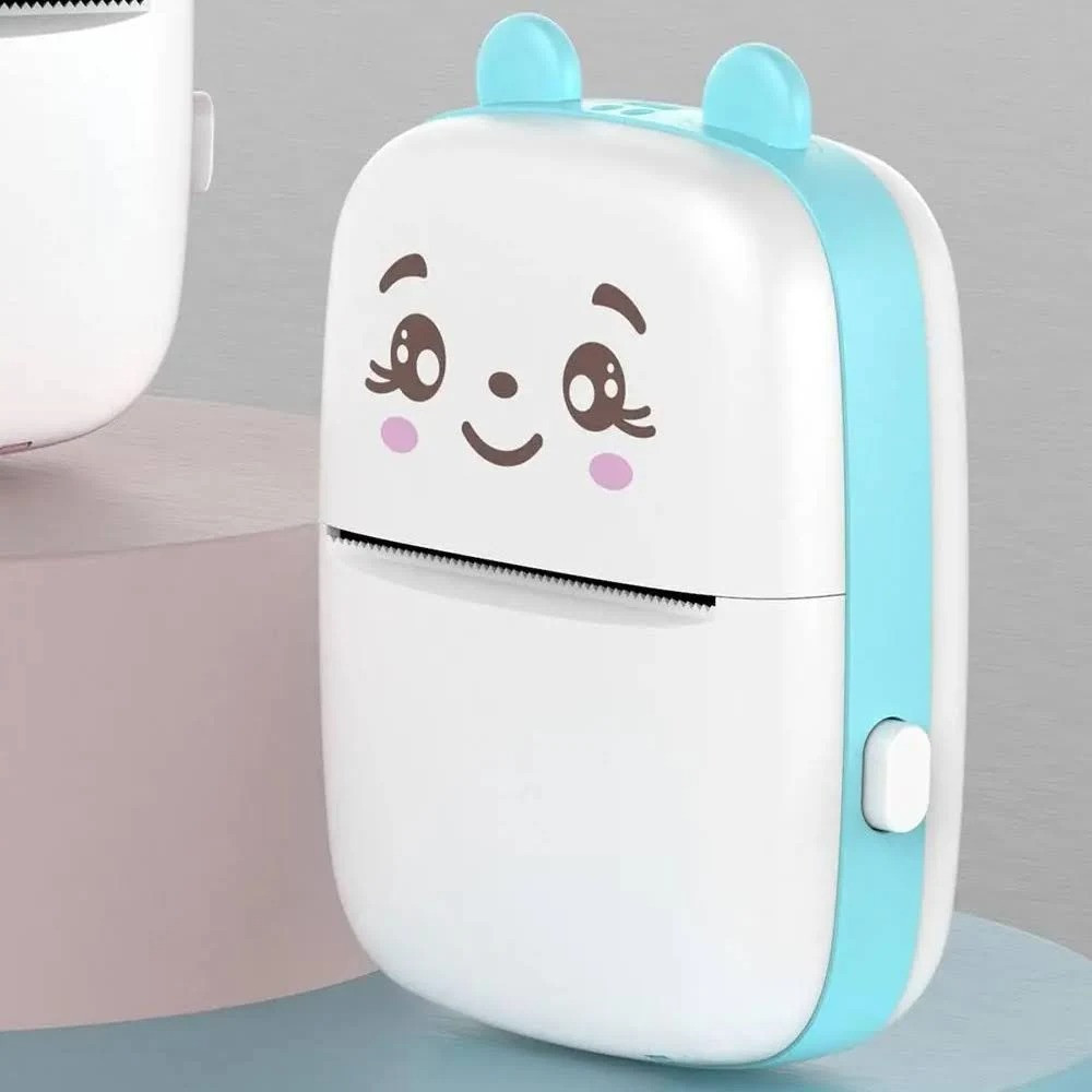 Портативний міні принтер + Подарунок 3шт Клейкий термопапір / Дитячий термопринтер / Принтер для телефону Київ - фото 8