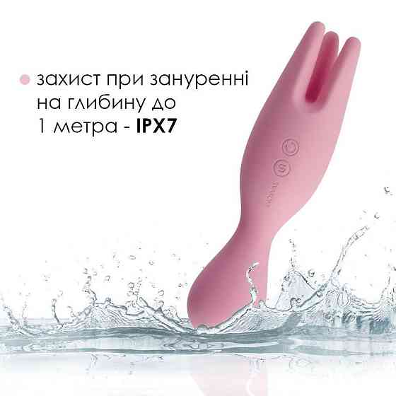 Подвійний вібратор для чутливих зон Svakom Nymph Pale Pink Sex Aura Київ