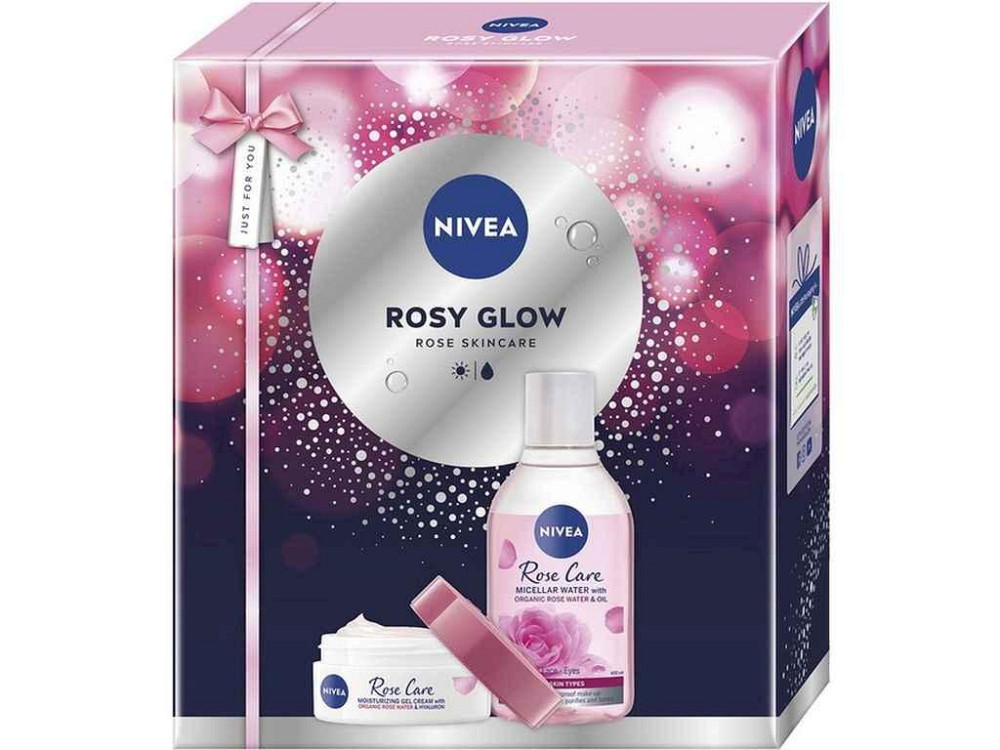 Набор подарочный для жеинок 2025 Rosy Glow: Мицеллярная водаКрем для лица ТМ NIVEA Киев - изображение 1