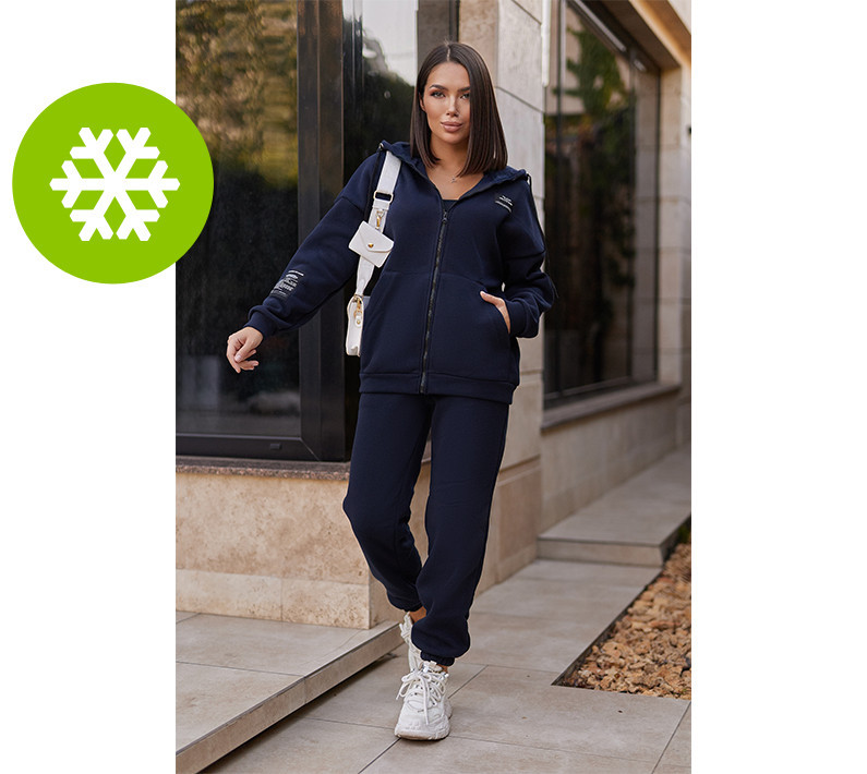 Жіночий спортивний костюм з нашивками "Walker" оптом | Норма Київ - фото 1