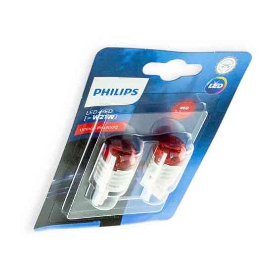 Автолампа БЦ 12-21 RED Led Ultinon Pro 3000 PHILIPS (2шт) світлодіодна Мукачево
