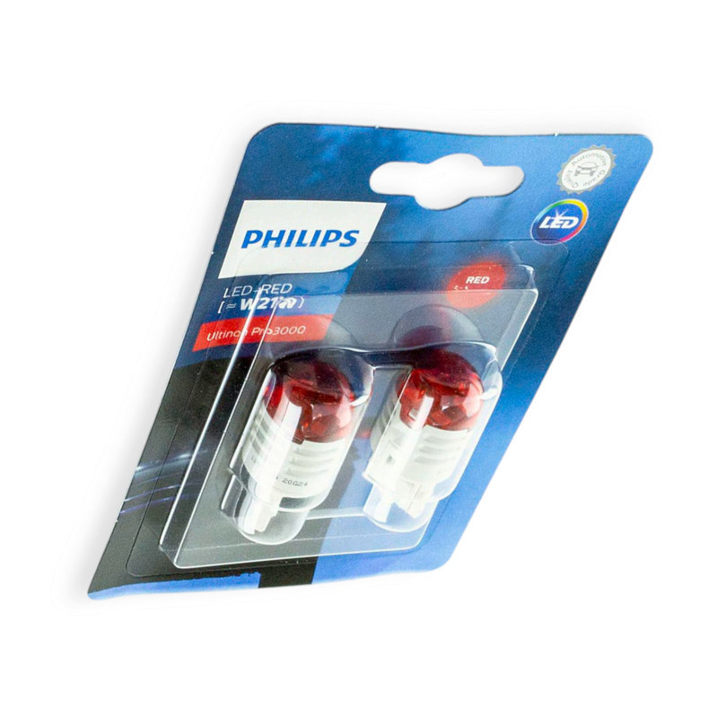 Автолампа БЦ 12-21 RED Led Ultinon Pro 3000 PHILIPS (2шт) світлодіодна Мукачево - фото 1