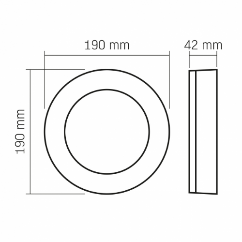 LED Світильник 15W 5000К 220V круглий чорний ART VL-BHFR-155B Videx Житомир
