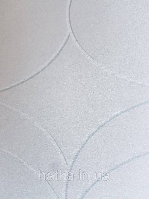 Обои флизелиновые Decoprint Elisir EL21050 геометрические фигуры 3д круги полосы белые серые фон серебряный Киев - изображение 3