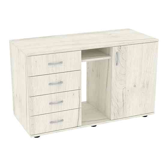 Тумба офісна Лідер, Дуб Крафт Білий, 1100/480/650 Львів