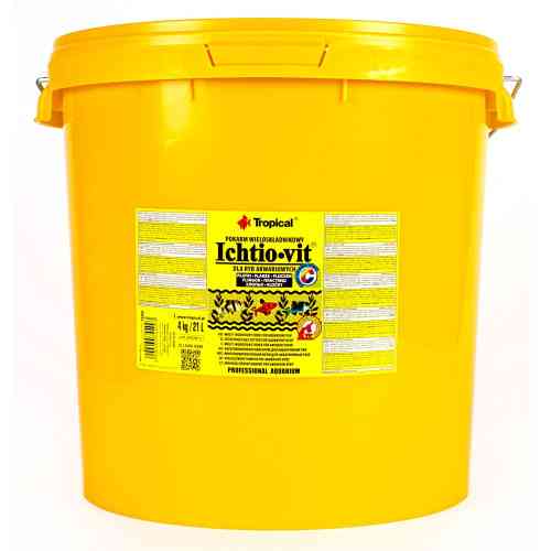 Корм Tropical Ichtio-Vit для всіх акваріумних риб пластівці 21 л/ 4 кг Київ