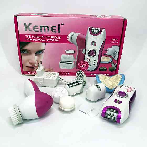 Епілятор для різних частин тіла Kemei KM-3066 Електричний епілятор універсальний жіночий JW-89 Івано-Франківськ