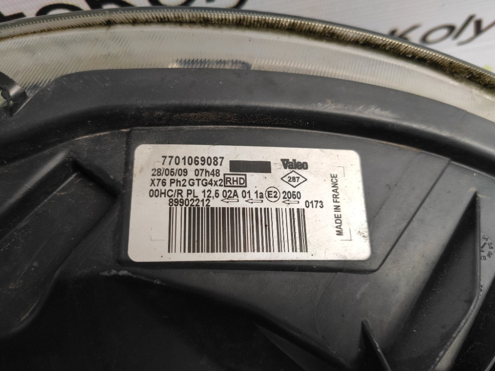 Фара ліва Renault Kangoo 2003-2007 (7701069087) Ковель - изображение 3