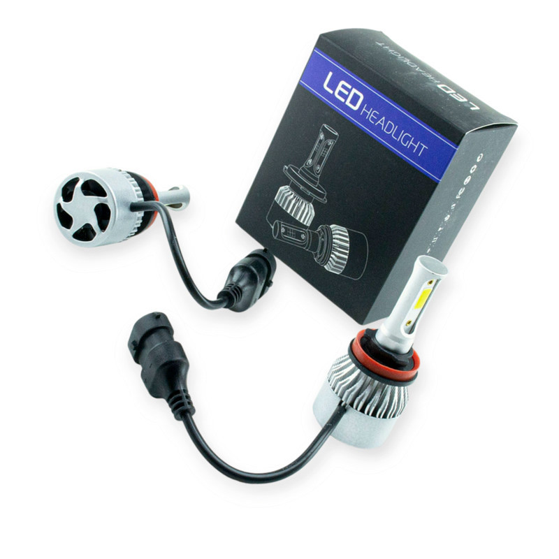 Автолампа H8, H9, H11, H16 12V-24V S2 36W 6500K 8000L 360° радіатор з вентилятором Optimal-L LED Мукачево - фото 1