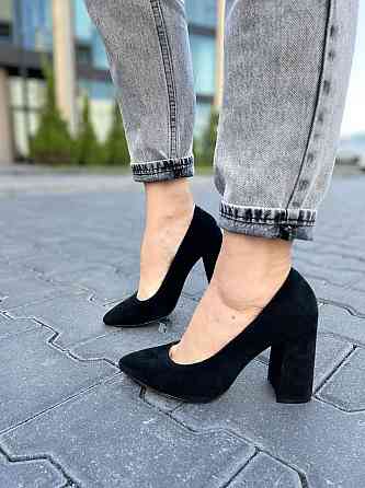 SANTINI Туфлі жіночі SANTINI чорні натуральна замша каблук 10 см 38р.39р.40р. (953571-21) Коломия