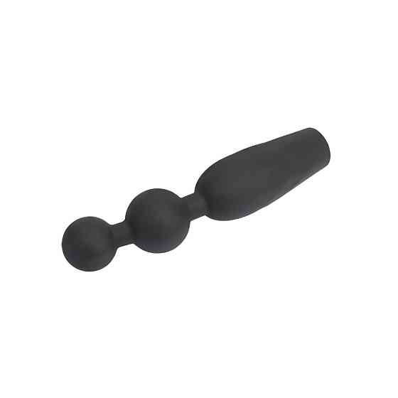 Анальная пробка CHISA Black Mont Vibrating Booty Beads с вибрирующими бусинами Sex Aura Киев