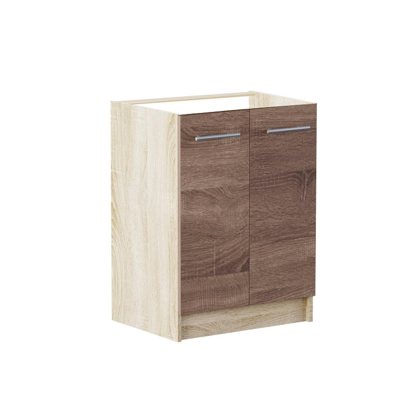 Кухонний модуль нижній Еверест Еко 600 дуб сонома/трюфель (без стільниці) 60х46х82 см (DTM-2810) Дніпро - фото 1