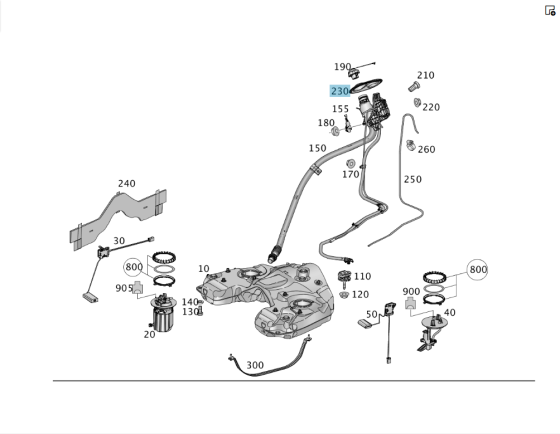 Mercedes-Benz  A1664710080 Ущільнення горловини бака ML/GLE W166 GLE Coupe C292 GL/GLS X166 Одесса