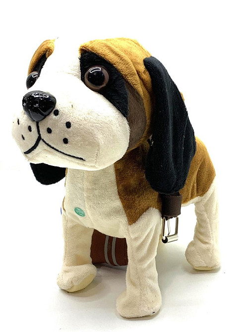 Собачка інтерактивна Limo Toy на повідку ходить махає хвостиком Коричнева (M 4879 I UA) Чернигов - изображение 2