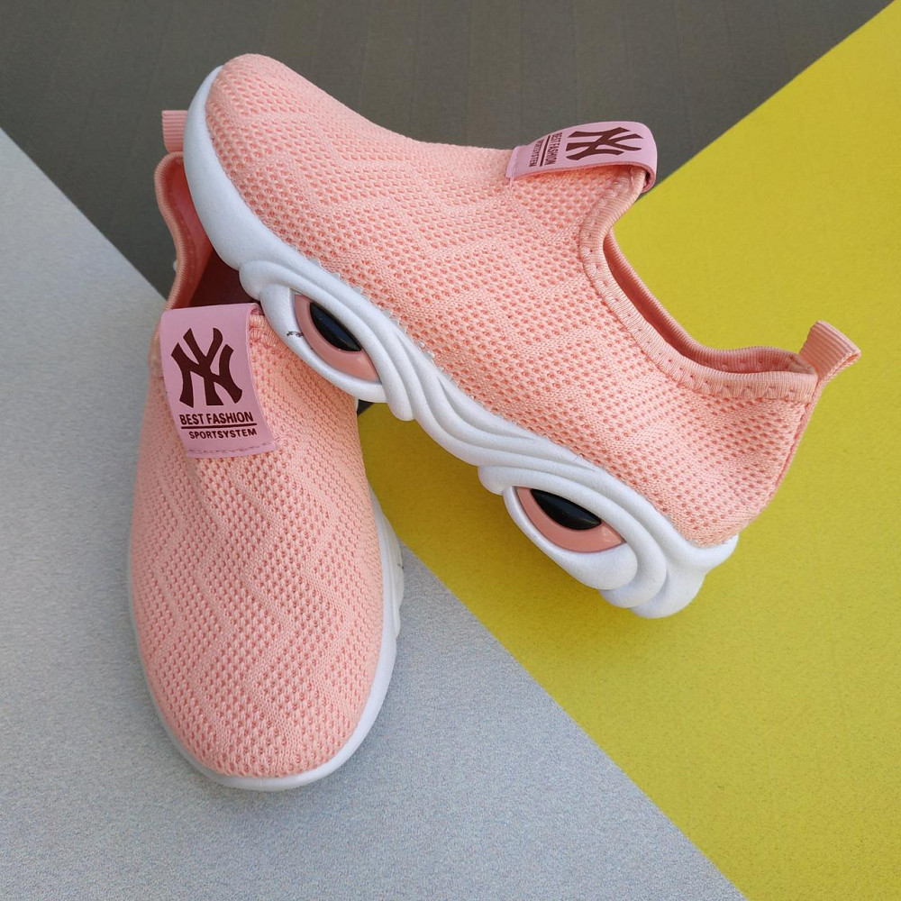 Кроссовки спортивные розовые текстильные маломерят 16,5 см Киев - изображение 1