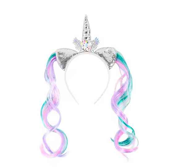 Детский обруч Единорог 12 см серебристый Киев