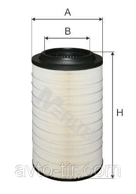 ФІЛЬТР ПОВІТРЯНИЙ MAN TGS/TGX D2066LF07-D3876LF09(виробник Бельгія) 81084050037 Луцк - изображение 1