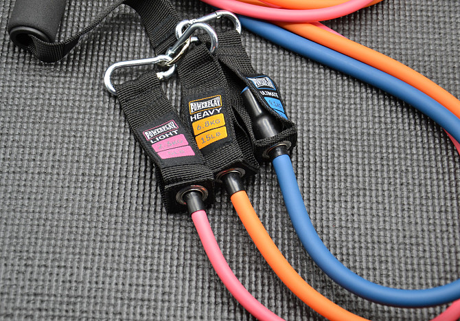 Набір трубчастих еспандерів PowerPlay PP-4101 Expander Tube Set 3шт. (до 18,2 кг.) Каменское - изображение 8