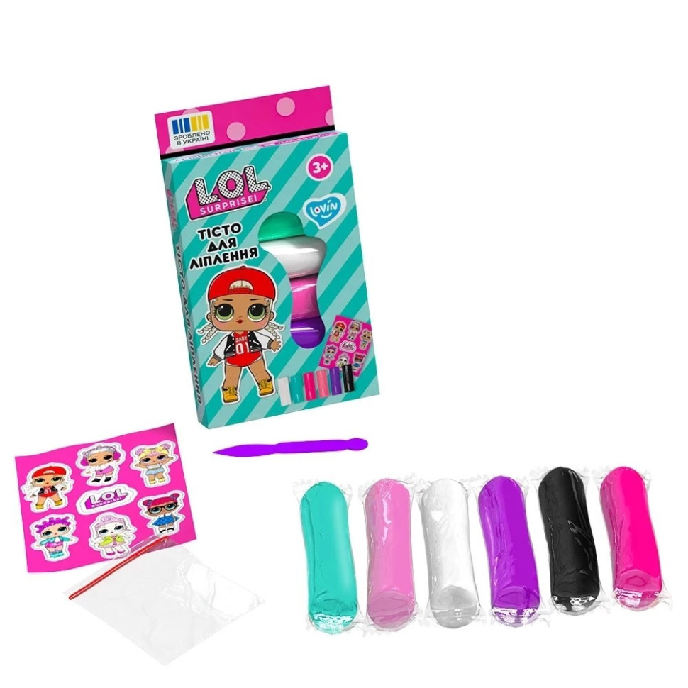Набір для ліплення з тістом L.O.L. Surprise! LOL41245 у стиках 6 кольорів Вінниця - фото 4