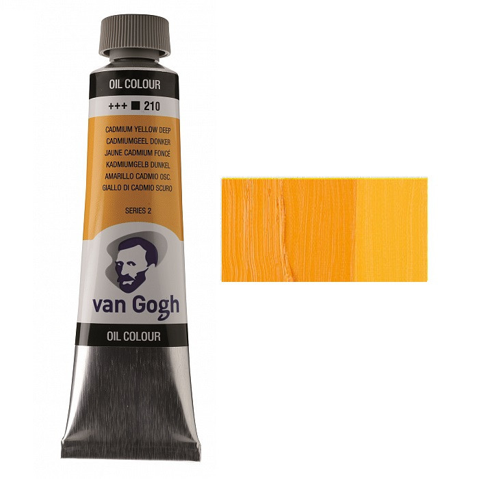 Фарба олійна VAN GOGH (210) Кадмій жовтий темний 40 мл Royal Talens Київ - фото 1