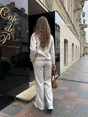 Жіночий стильний костюм-двійка Ангора-кашемір Сірий, 46/48 Одеса