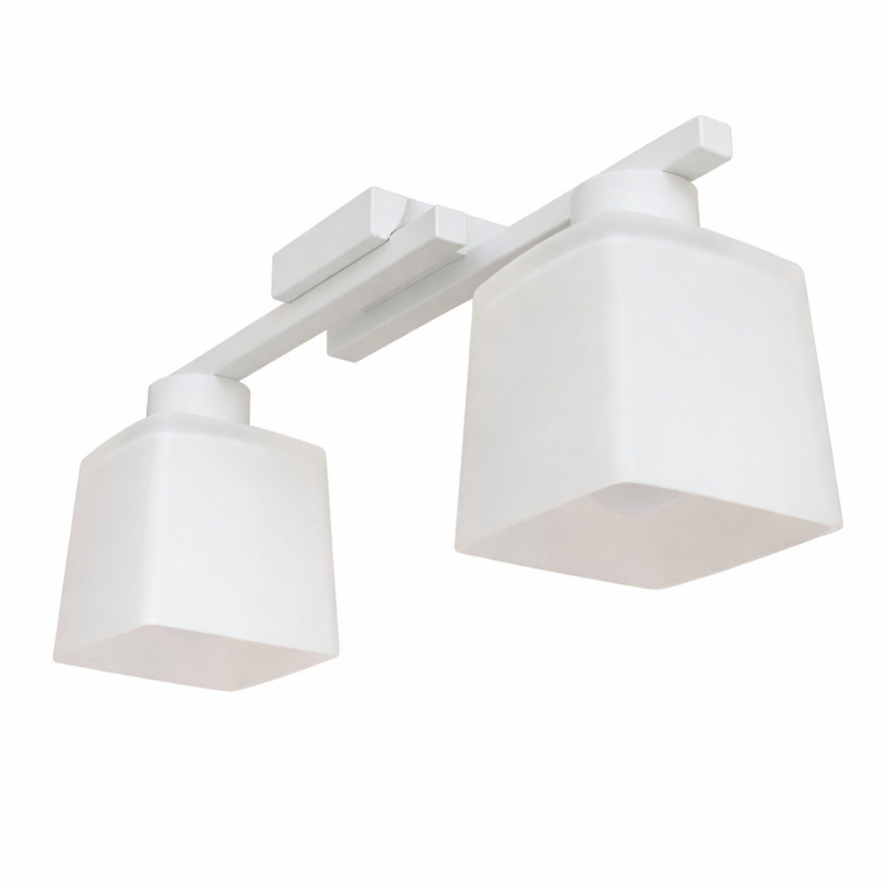 Люстра потолочная на два плафона MSK Electric Dublin под лампы Е27 белая NL 16610-2 WH Одесса - изображение 1