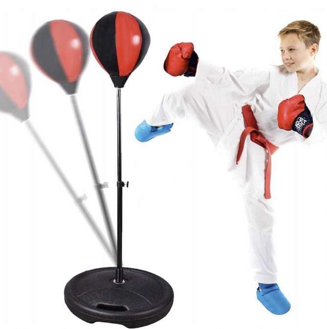 Детский Боксерский комплект Груша с перчатками + насос Kruzzel (ZB16953) Нововолынск - изображение 9