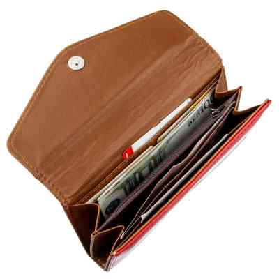 Гаманець Kivi З гладкої екошкіри Червоний (19069) Вінниця