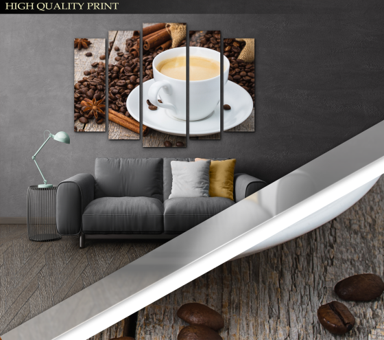 Модульна картина Кави Art-289_5 ( 80х118см ) Київ