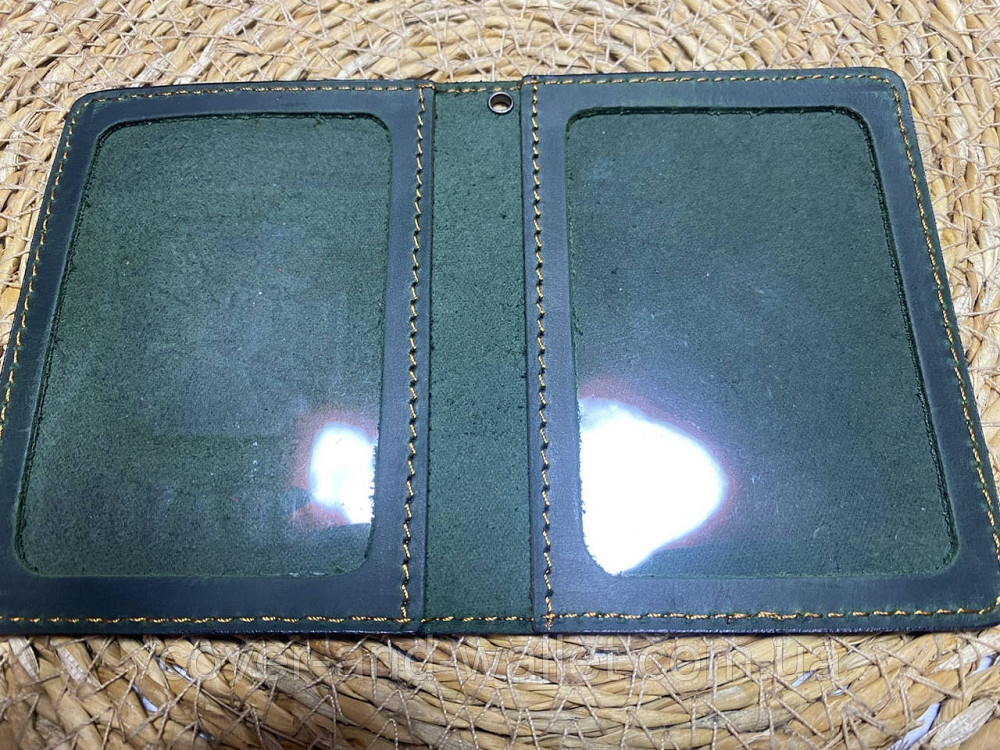 Обложка на удостоверение ДССЗ (державна служба спеціального зв'язку) из винтажной кожи Crazy Horse Київ - фото 5