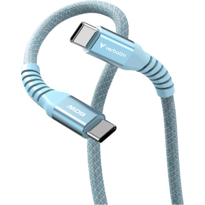 Дата кабель USB-C to USB-C 1.2m Magnetic 60W blue Verbatim (31852) Вінниця - фото 2