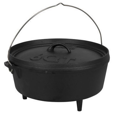 Котел туристичний Bo-Camp Dutch Oven Cast Iron 31 cm / 5 L Black (2122410) (DAS303290) Вінниця - фото 1