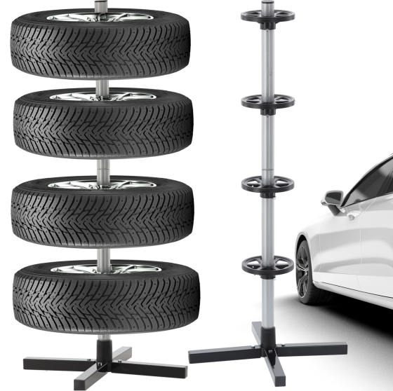 Стойка для хранения шин (подставка для колес) Garden Line на 4 шт, максимальная нагрузка – 100 кг (Польша) Киев