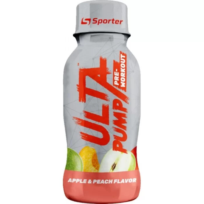 Передтренувальний комплекс Sporter Ulta Pump pre-workout 100 мл, Apple &amp; peach Луцьк - фото 1