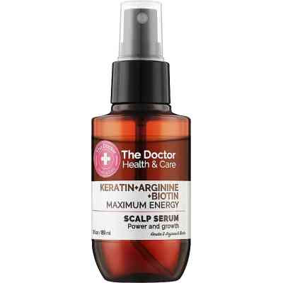 Сыворотка для волос The Doctor Health & Care Keratin + Arginine + Biotin Максимум энергии 89 мл (8588009351023) Винница